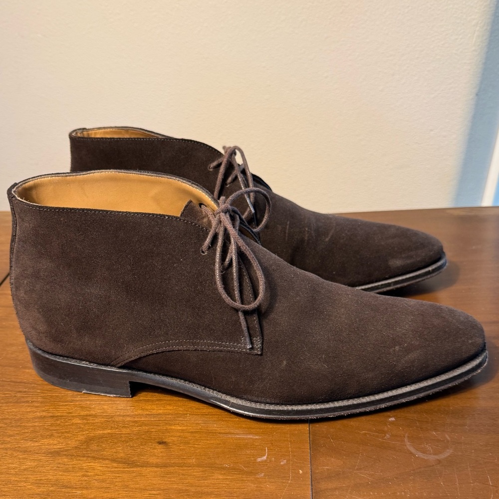 Suitsupply Brown Suede Chukka Boots
